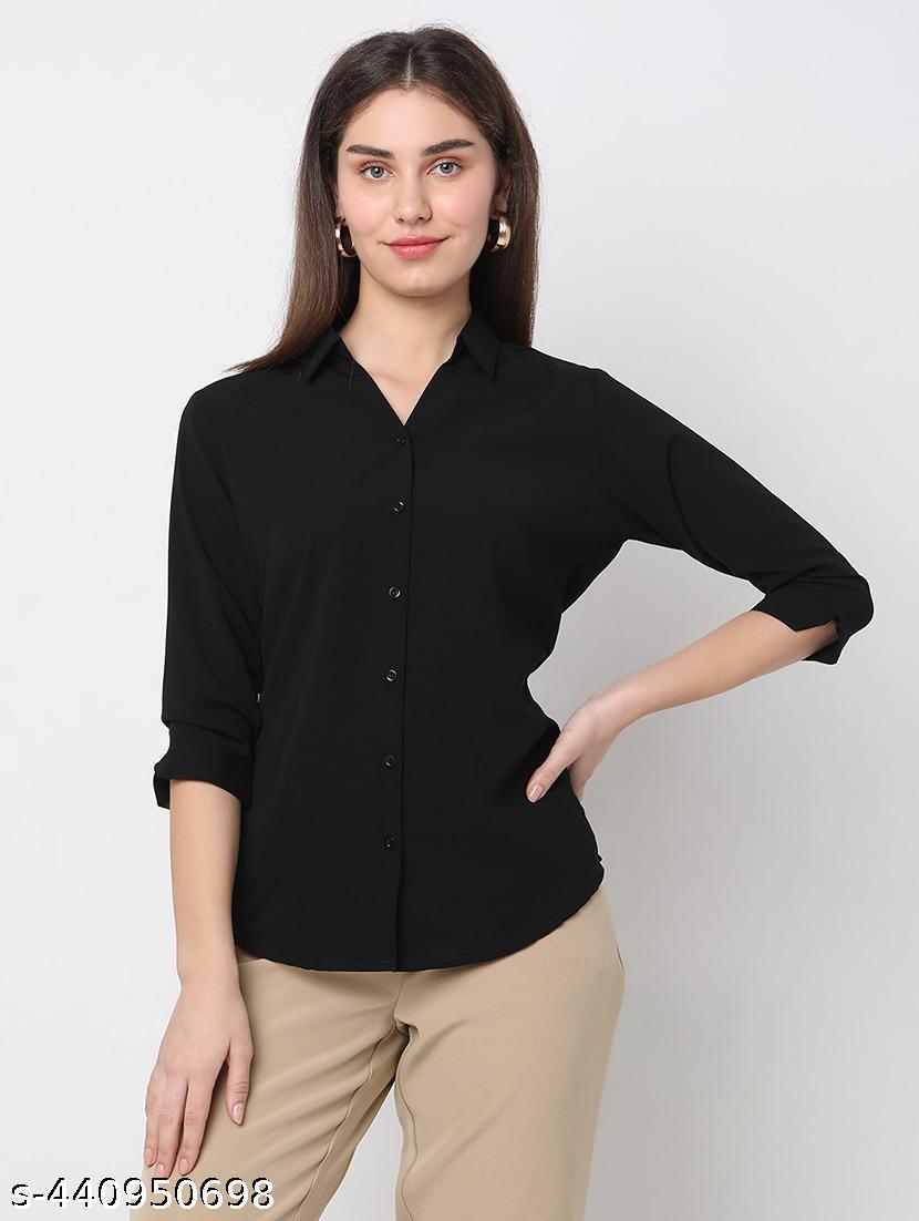 Women's Casual Black Shirt